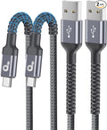 USB C Cable 10FT, 2Pack Long USB A to USB C Charger Cables, iPhone USBC Cable 3A Fast Charging Upgraded Extra Durable Braided USBC Cord Compatible with iPhone 16 15 Pro Max/Samsung Galaxy S23 and More