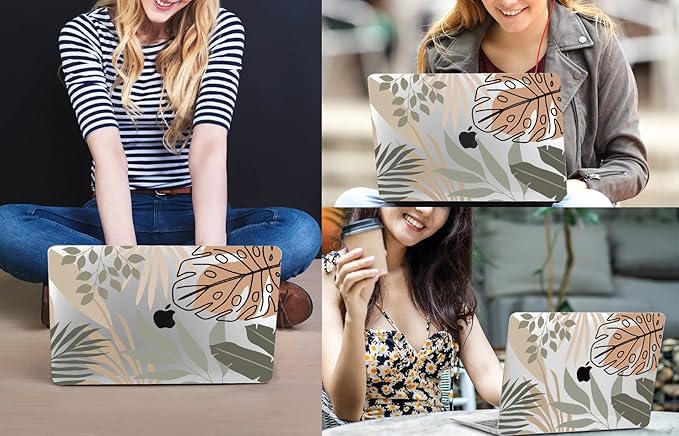 CISSOOK Compatible with MacBook Air 13.6 inch Case 2025 2024 2022 Release A3240 A3113 A2681, Tropical Hard Shell Case with Keyboard Cover for MacBook Air 13 inch M2 M3 M4 Chip