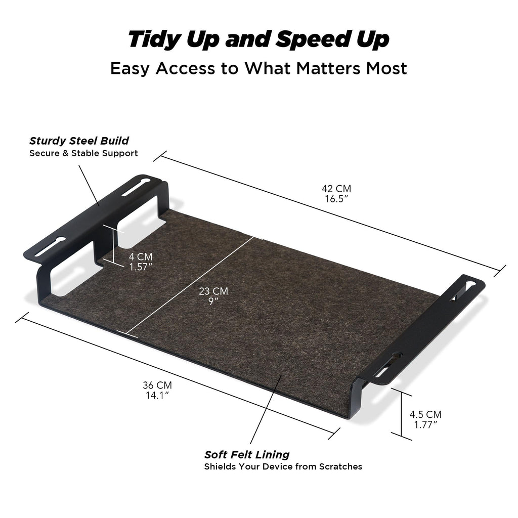 ULTRARM Moodular Storage Tray Add-On for Slide Rails, Do Not Use Alone