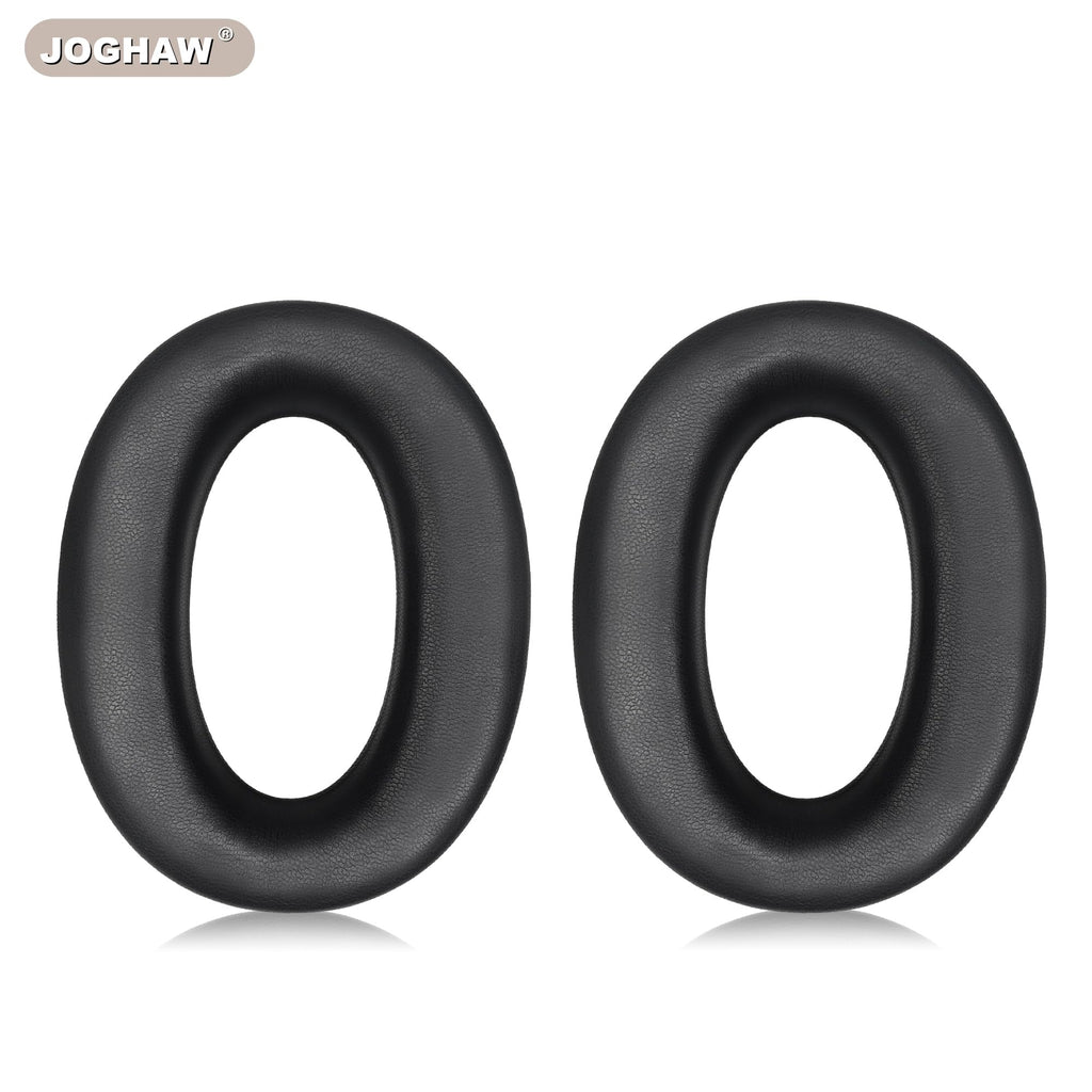 Joghaw Replacement Ear Pads for Headphones - Compatible for Sony MDR-1000x/WH-1000xm2 | Premium Protein Leather Cushions with Soft Memory Foam for Comfort - Black