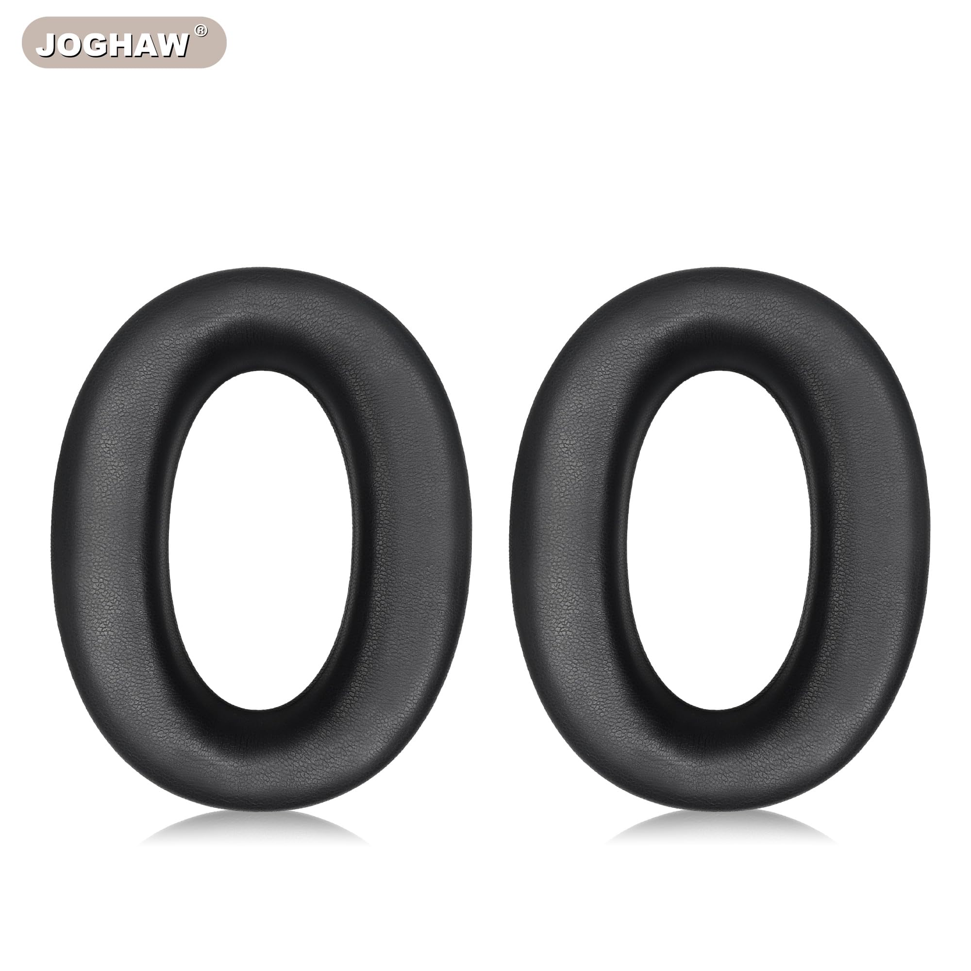 Joghaw Replacement Ear Pads for Headphones - Compatible for Sony MDR-1000x/WH-1000xm2 | Premium Protein Leather Cushions with Soft Memory Foam for Comfort - Black