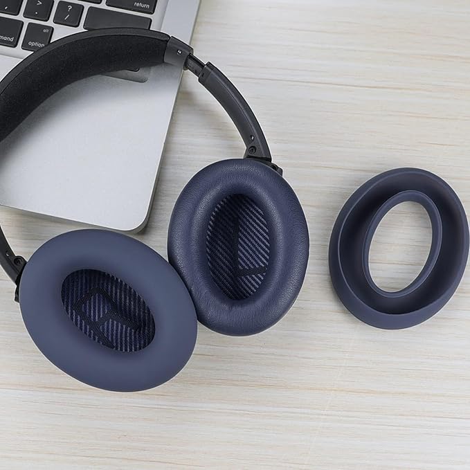 SOULWIT Silicone Ear Pads Cover Protector for Bose QuietComfort QC15 QC25 QC2 QC35 QC45/Ae2 Ae2i Ae2w/SoundTrue & SoundLink AE Headphones Cushions, Sweatproof, Easily Washable - Blue