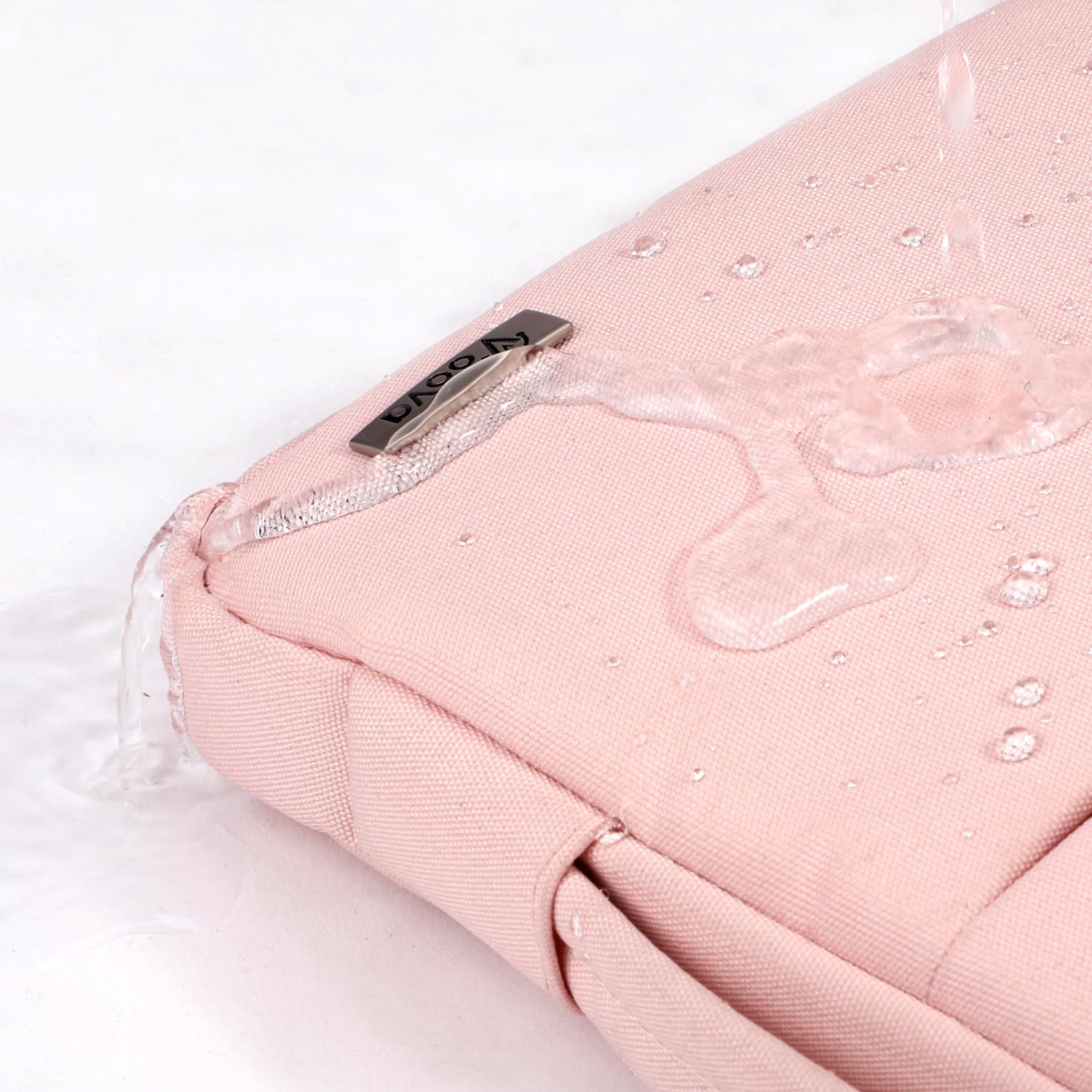Voova Laptop Sleeve Carrying Case 15.6 16 Inch,Slim Computer Cover Bag Compatible with MacBook Pro 15/16, Dell xps 15,15-16 Inch HP Dell Asus Acer Laptop, Sakura Pink