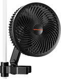 Spider Farmer New Grow Tent Clip Fan 6", EC Motor, Custom 10 Dynamic Wind Speeds and 10-Level Oscillation, Weatherproof IP-54, Powerful Airflow but Quiet for Hydroponics Circulation Cooling