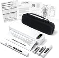 Portable Printers Wireless for Travel, Bluetooth Inkless Thermal Printer, Support 8.5" X 11" US Letter & A4, Small Mobile Printer with Carry Case and 4 Rolls Thermal Paper Kit, for Home Car Receipt