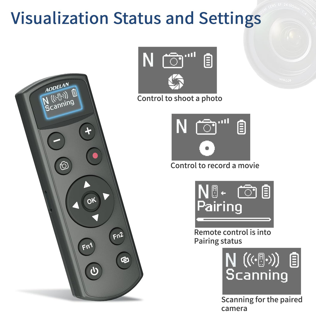 Rechargeable Shutter Release for Nikon Wireless Camera Remote Control