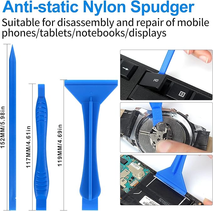 13 Pcs Precision Screwdriver Set Magnetic, Electronics Opening Pry Tools Repair Kit with LCD Screen Opening Suction Cup Pliers for Computer, PC, Tablet, Laptop, Eyeglass, Watch