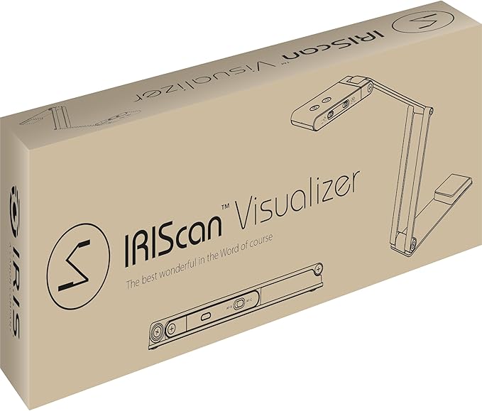 IRIScan Visualizer Webcam Document Camera v7:4K UltraHD-13MP,4in1,visualizer,Scanner A3,Portable Scanner,Web Conferencing,Distance Learning,Remote Teaching,AI Micro,Led,USB,WinMac (4K-13MP)