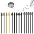 Marker Stylus Tips for Remarkable 2 Pen Tips with Nibs Removal Tool,Metal Replacement Nibs for Remarkable 1/2 Stylus/Marker Plus Pen (4+5+5 PCS-Gold/Sirvel/Black)
