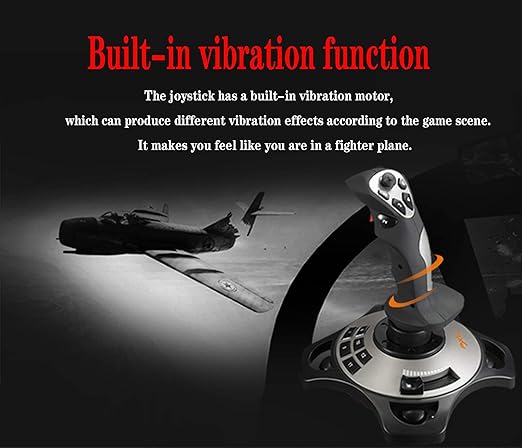 PXN Flight simulator controls 2113 pc flight joystick controls with Vibration Function and Throttle Controls Wired Flight Stick for PC Windows XP/VISTA/7/8/10/Computer/Laptop(PC only)