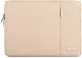 MOSISO Laptop Case 15 inch, 15 inch Laptop Sleeve Compatible with MacBook Air 15 M4 A3241 M3 A3114 M2 A2941 2025 2024 2023,Dell XPS 15,Polyester Vertical Computer Sleeve Bag with Pocket, Apricot