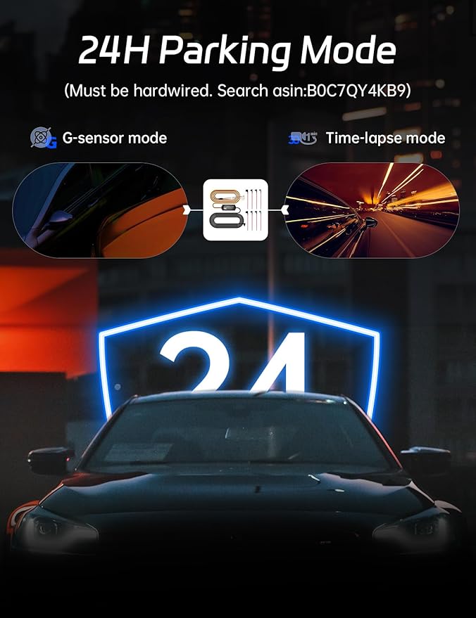 Pelsee P12 Plus 4K Rear View Mirror Camera with ADAS and BSD, 5.8GHz WiFi Mirror Dash Cam Front and Rear, Backup Camera for Car, GPS, 64GB Card Included, WDR Night Vision, Voice Control, 12" Display