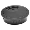 Desk Grommet 2" (50 mm), Desk Cord Hole Cover, Cable Grommet Metal Zinc Alloy Materilal, Desk Hole Grommet for Office and Home Table Cable, Detachable Cable Cord Organizer (Flat Black 1 Pcs)