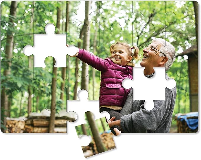 Photo Personalized Puzzle for Father's Day - 24 Piece - I See Me! (Horizontal/Landscape)