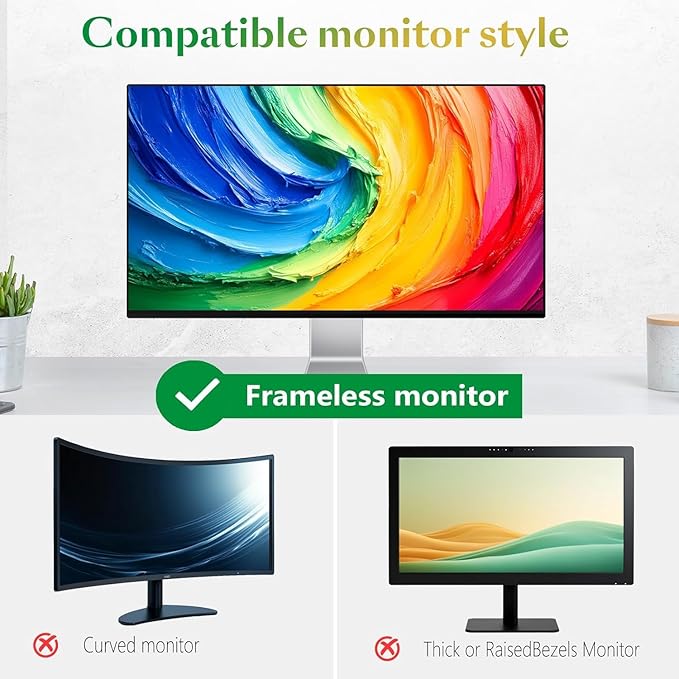 Magnetic 23 Inch Privacy Screen for Computer Monitor 16:9 Widescreen Desktop PC, 23in Hanging Removable Anti Blue Light Glare Eye Protection Shield, Screen Protector Panel