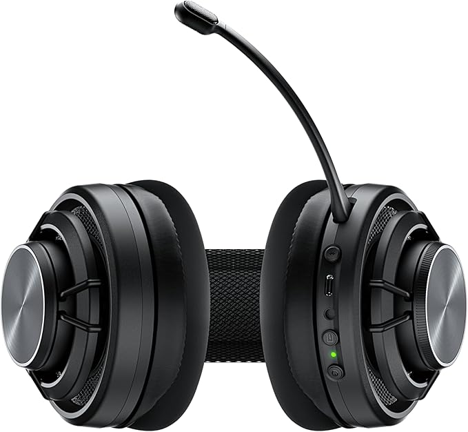 Turtle Beach Atlas Air Wireless Open Back PC Gaming Headset - PC, PS5, PS4, Mobile - 24-bit High-Fidelity Audio, Broadcast Grade Mic, Bluetooth, Floating Earcup, Memory Foam Cushions, 50-Hr Battery