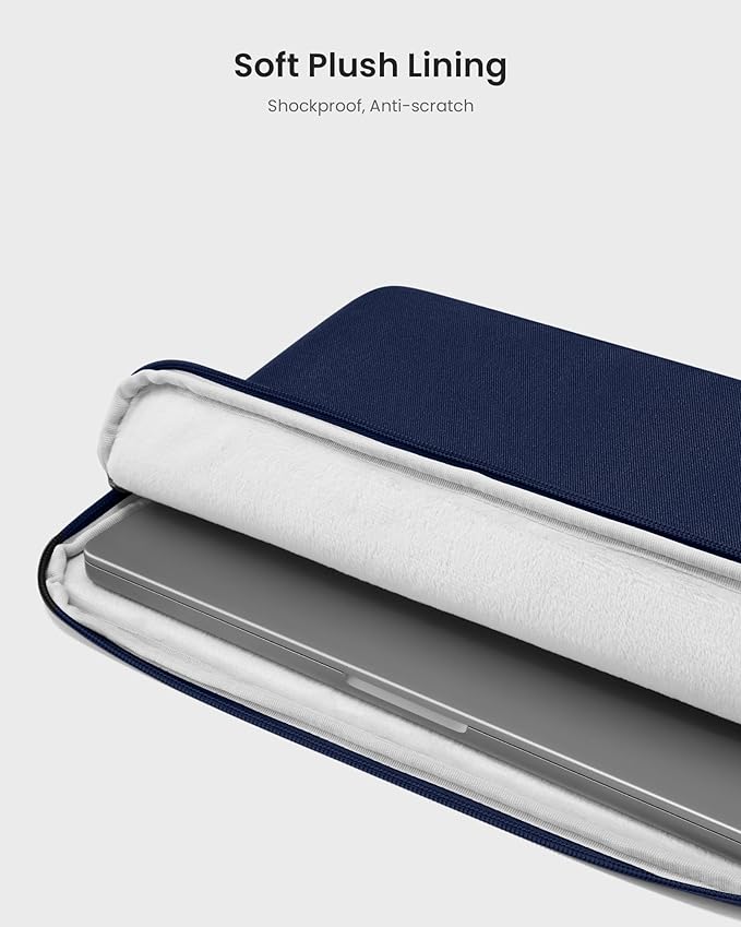 tomtoc Slim Laptop Sleeve for 16-inch MacBook Pro M4/M3/M2/M1 Pro/Max 2024-2019, XPS 15 Surface Book 3 The New Blade 16, Recycled Water-Resistant Protective Laptop Case Bag