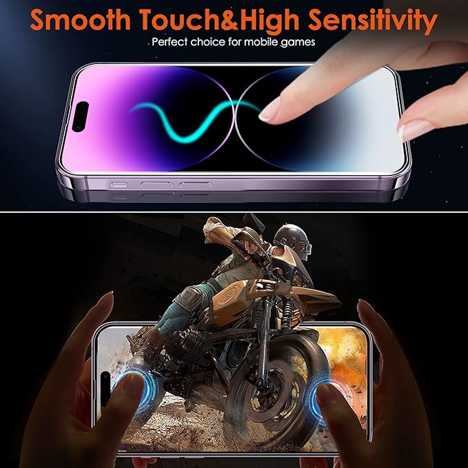 [3 Pack] Hydrogel Film Screen Protector for iPhone 14 Pro/iPhone 14 (6.1 inch), Soft TPU Transparent Protective Screen Protector Film (Not Tempered Glass)