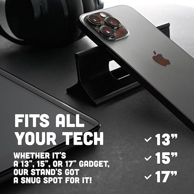 Steepy Adjustable Laptop Stand for Desk - 3 Heights Computer Stand - Laptop Riser