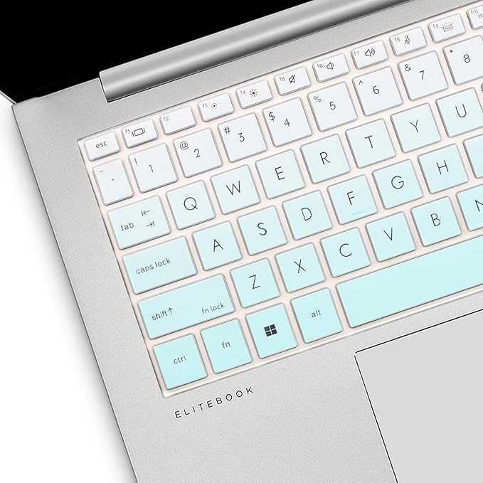 Keyboard Cover for HP EliteBook 830 835 840 845 1040 G9 G10 2023 2022 13.3 14 inch Laptop Accessories Keyboard Protective Skin (Not fit 840 845 1040 G8 G7 G6 G5 G4 G3)-OmbreMint