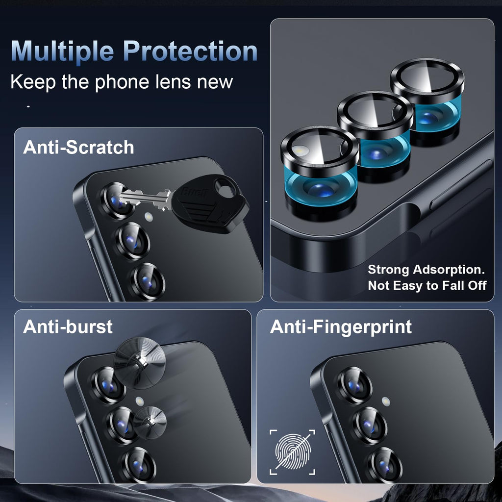 Korecase Galaxy S25 Ultra Camera Lens Protector, Black