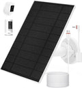 Solar Panel Charger for Ring Stick Up Cam, Stick Up Cam Pro, Ring Spotlight Cam Plus/Pro, 6W5V Fast Charging (1Pack)