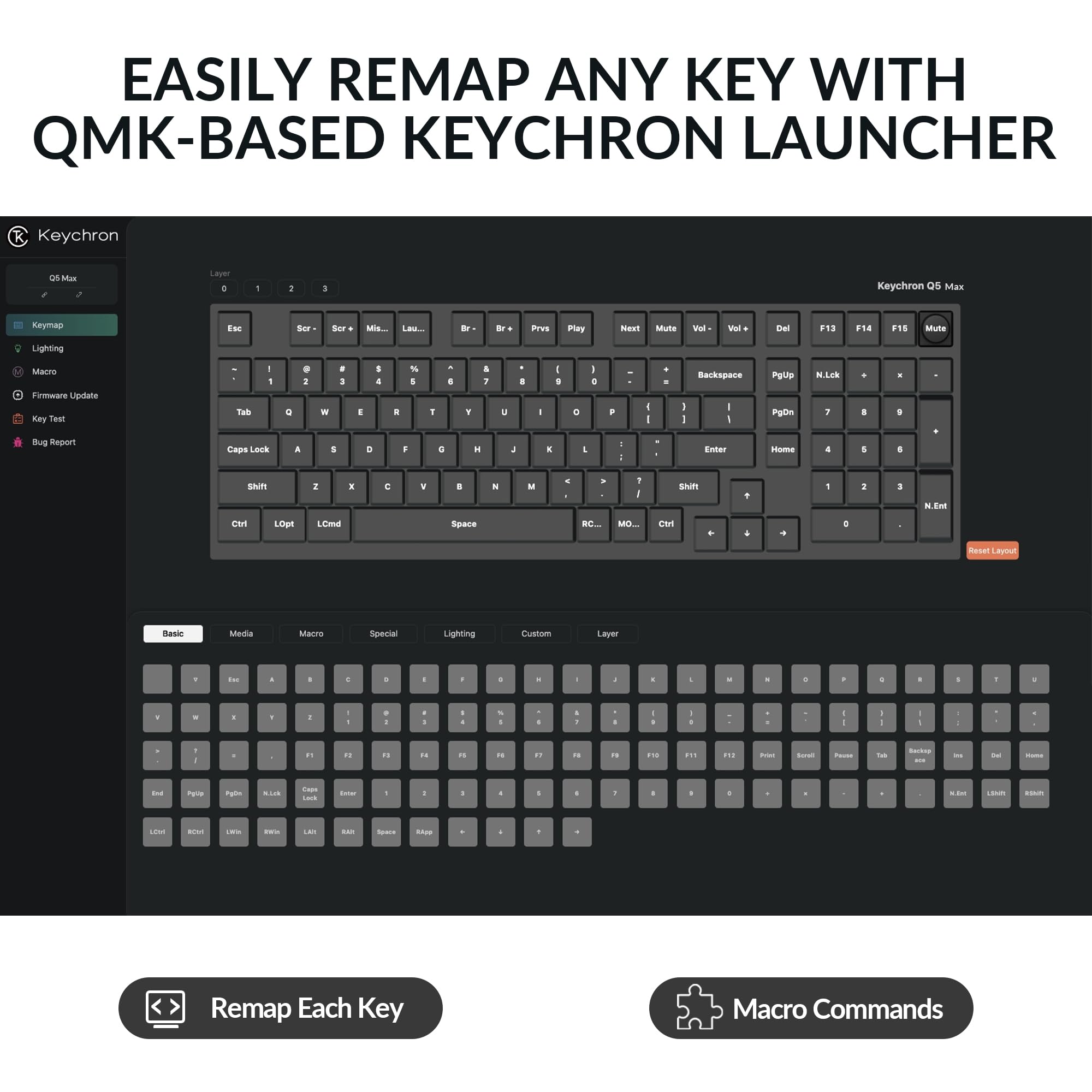 Keychron Q5 Max Wireless 2.4 GHz Bluetooth Custom Mechanical Keyboard