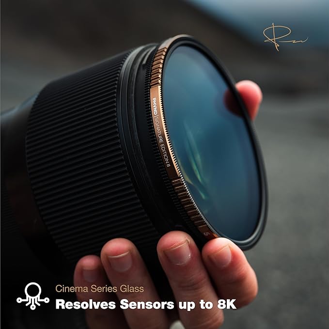 PolarPro 77mm Peter McKinnon Mist VND Camera Filter - 6-9 Stop Variable Neutral Density Lens Filter for DSLR/Mirrorless Pro Video – for Cinematic Shutter Speed Control + Diffusion