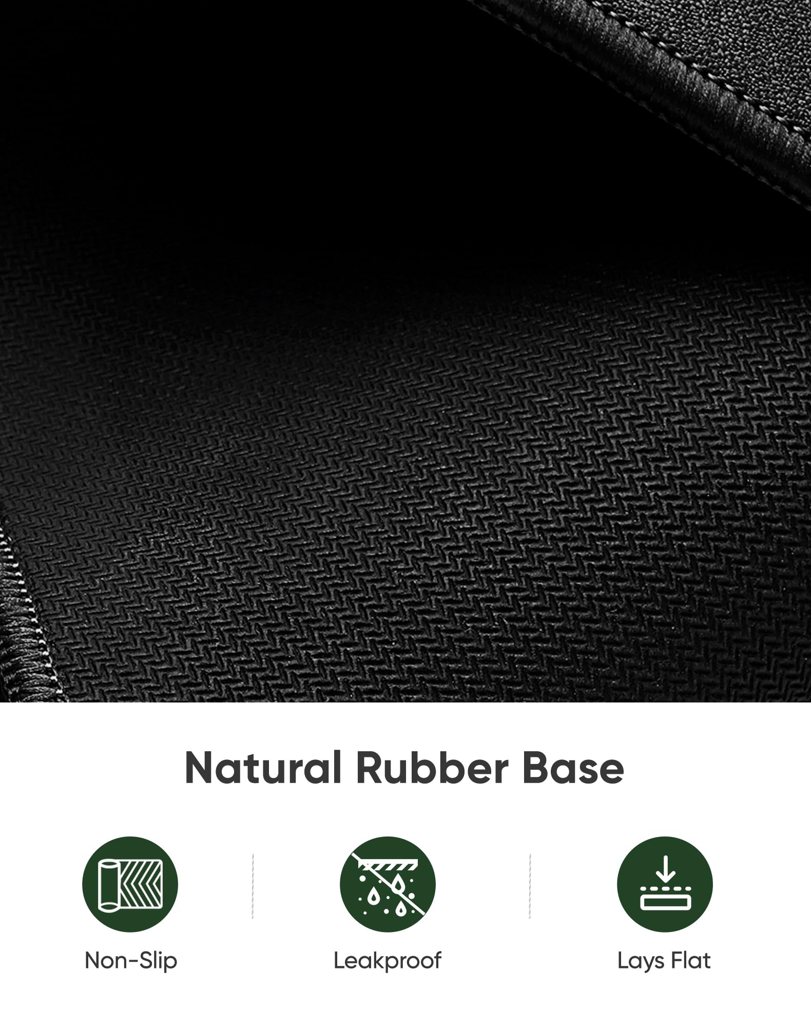 ALOANES Black Waterproof Desk Mat, Large Mouse Pad with Extended Mouse Mat, with Anti Slip Base, Stitched Edge, Grain Jacquard Surface, Perfect for Gamer, Office & Home, 3XL 15.74''x35.43''x0.12''
