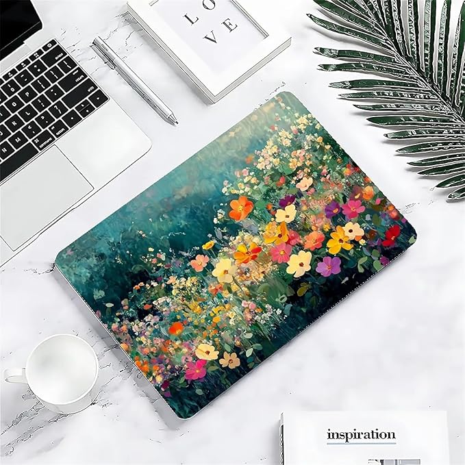 Compatible with MacBook Air 13.3 13.6 Inch Case 2022 2021 2020 2019 Plastic Hard Shell Case Cover,13.6 Air (A2681) M2 2022, Spring Flowers