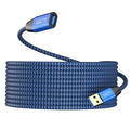 USB 3.0 Extension Cable 10ft,Type A Male to Female Extension Cord Durable Braided Material High Data Transfer Compatible with USB Keyboard,Mouse,Flash Drive, Hard Drive,Printer