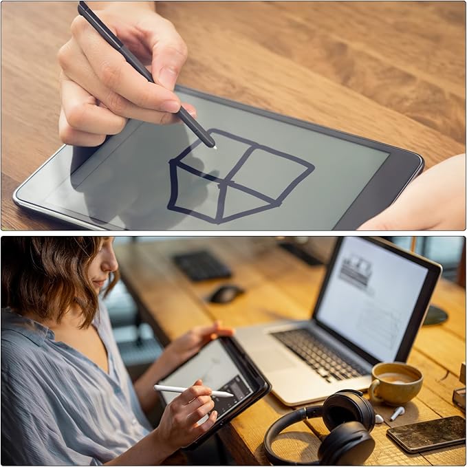 MECCANIXITY 12pcs 7.5mm Stylus Pen Fine Tips Conductive Fiber Capacitive Touch Screen Pens Tip Universal Replacement