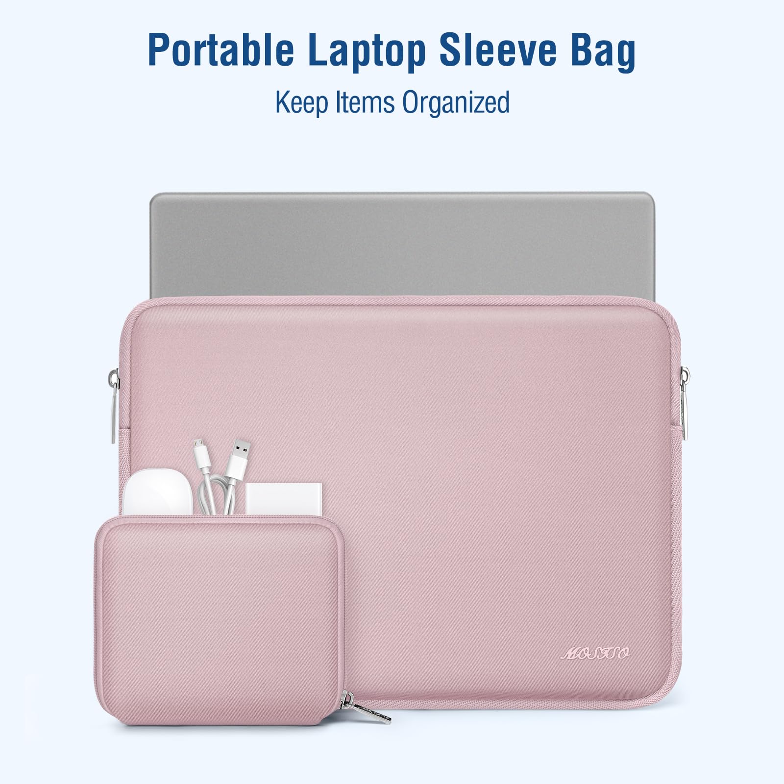 MOSISO Laptop Case 16 inch, 15-15.6 inch Laptop Sleeve with Small Case
