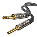 3.5mm Aux Cable, Silver-Plated Wire Core Male to Male Cord for Headphones Car Home Stereos Speaker Compatible with iPhone iPad iPod Echo -16.4FT/5M