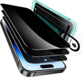 ESR 3 Pack for iPhone 14 Pro Privacy Screen Protector, Anti-spy Tempered-Glass Privacy Screen Protector with Flawless Fit Tray