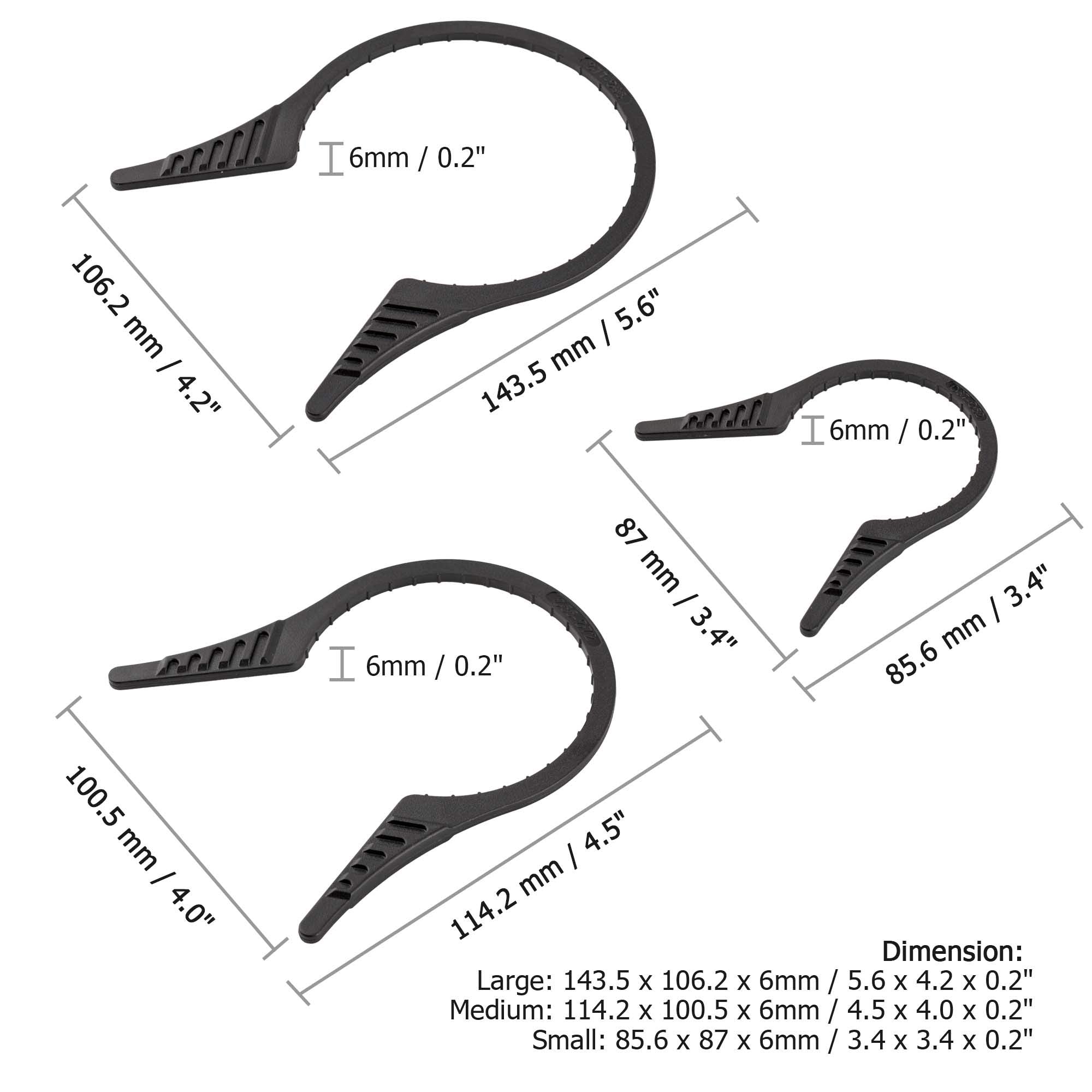 PROfezzion Camera Lens Filter Wrench Kit for ND UV CPL Filter, 3-Pack