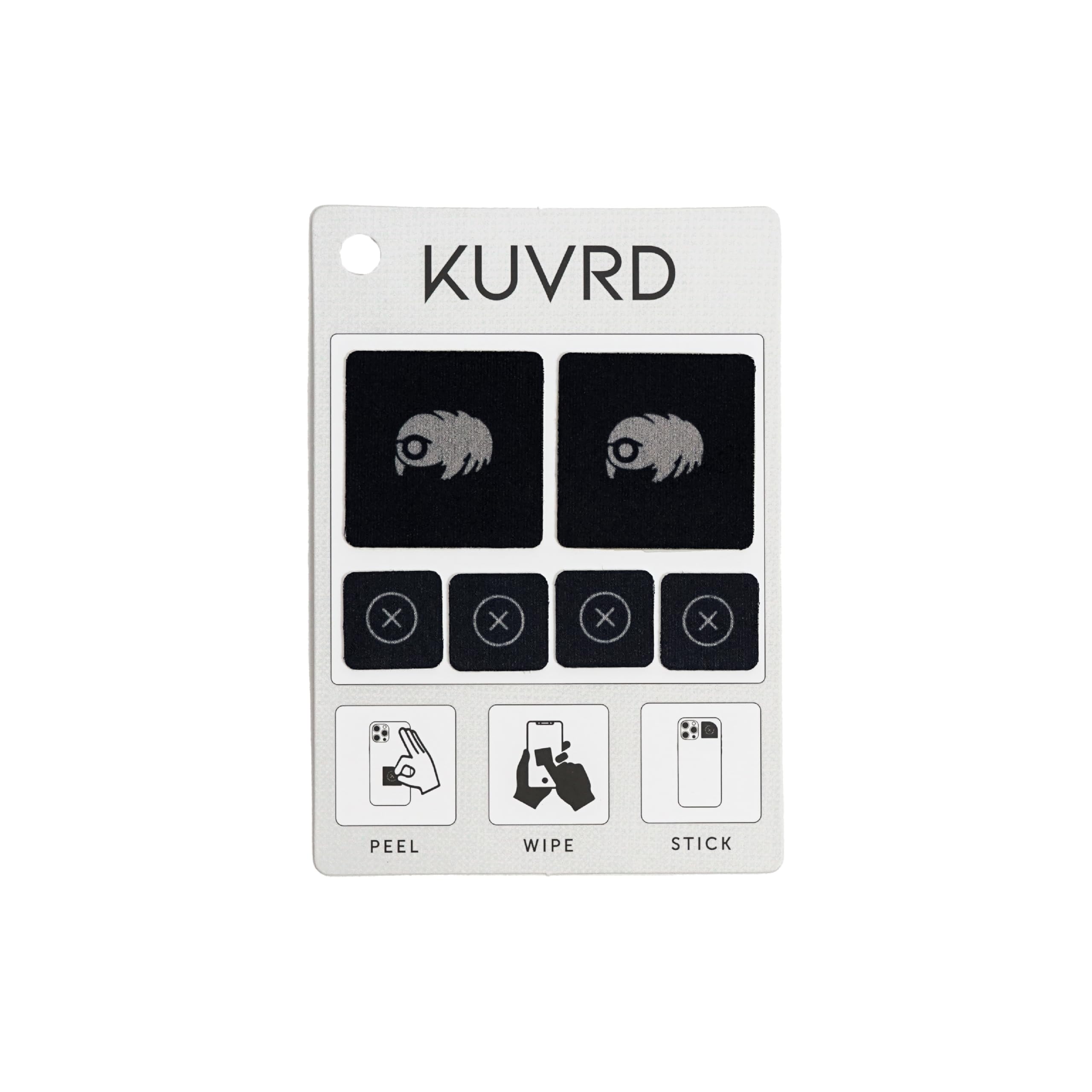 KUVRD Waterbear - Electronic Screen Cleaner Pads, Single Patch Set