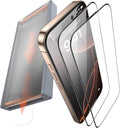 3 Pack for iPhone 12/iPhone 12 Pro Tempered Glass Screen Protector, Dust Free CABIN, Auto Positioning, Bubble Free, High Definition, Easy Installation,9H+ Hardness