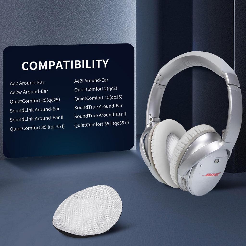 Chaliashi Ear Pads for Bose QC35: Durable Comfortable Noise Cancellation Replacement Cushion Earpads for Bose Quitecomfort 35 QC35 QC35 ii Headphones with Good Audio Quality