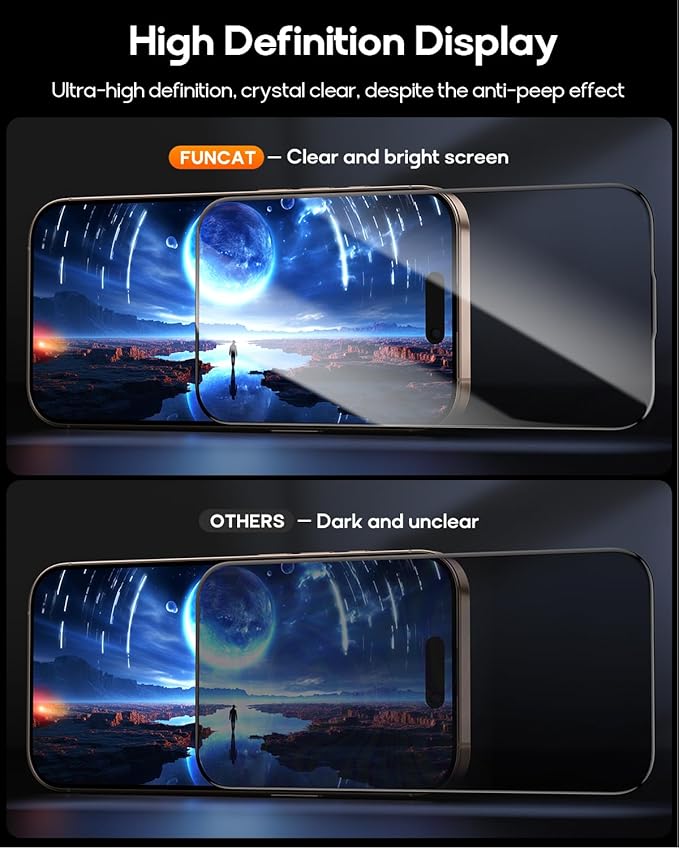 3 Pack for iPhone 16 Tempered Glass Screen Protector, Dust Free CABIN, Auto Positioning, Bubble Free, High Definition, Easy Installation,9H+ Hardness
