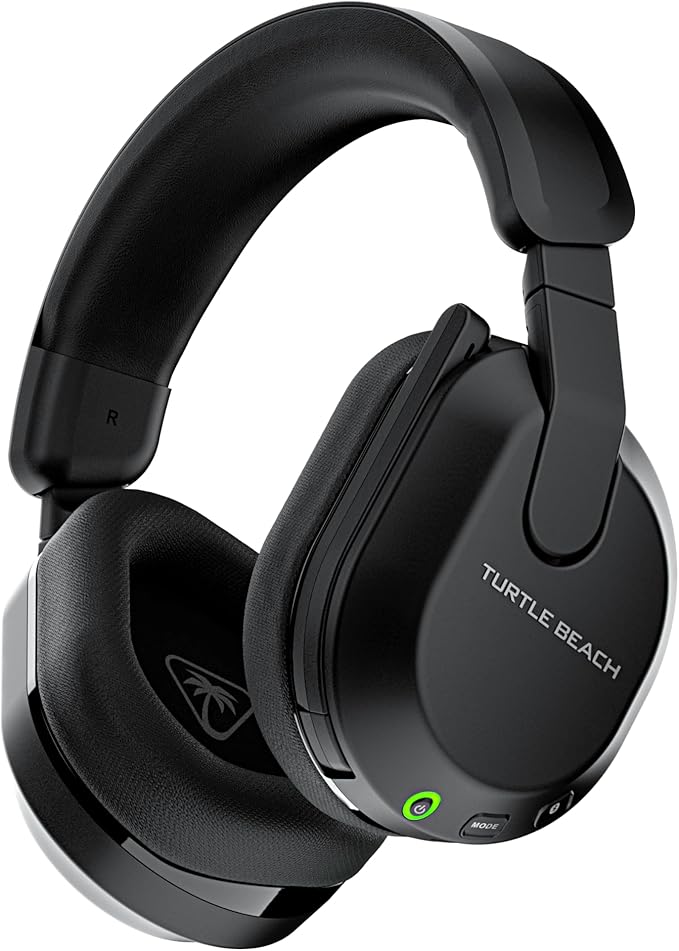 Turtle Beach Stealth 600 Wireless Multiplatform Amplified Gaming Headset for PC, PS5, PS4, & Mobile – Bluetooth, 80-Hr Battery, Noise-Cancelling Flip-to-Mute Mic, Waves 3D Audio –Black