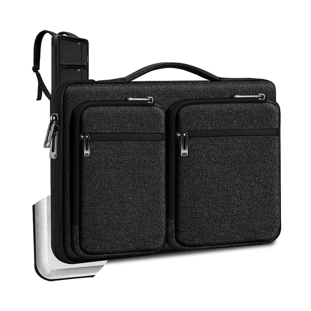 ZINZ 360 Protective Laptop Case 15" 15.6" 16" Sleeve, Water-Resistant Handbag with Straps Compatible with 16" MacBook Neo, MacBook Pro Air 16"/15", XPS 16" and Most 15" 15.6" 16" Notebooks,B01K01