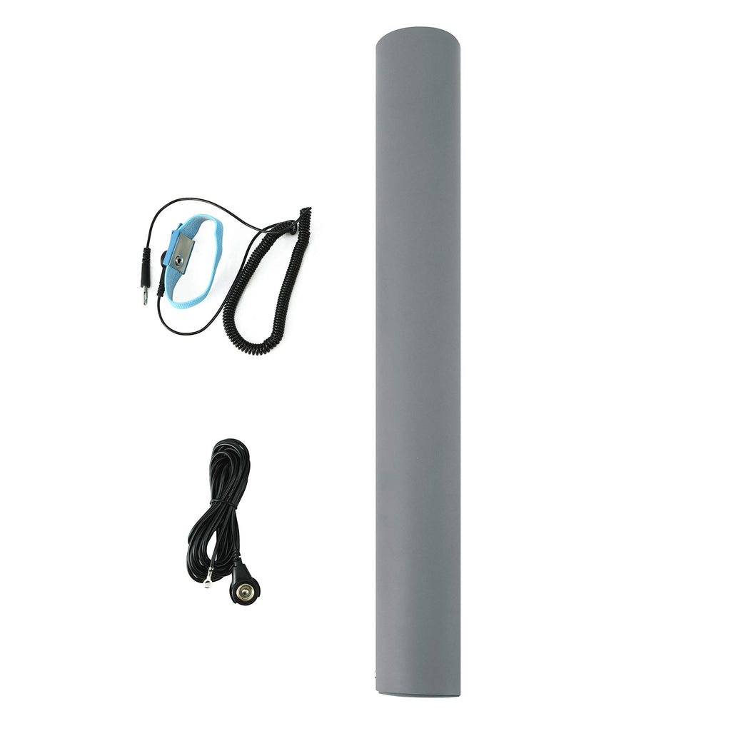 MWRF Source ESD Mat Kit with Wrist Strap and Grounding Cord (2 FT x 3 FT x 0.12 Inch, Grey)