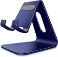 CreaDream Cell Phone Stand, Cradle, Holder,Aluminum Desktop Stand Compatible with Switch, All Smart Phone, iPhone 11 Pro Xs Max Xr X Se 8 7 6 6s Plus SE 5 5s-Navy Blue