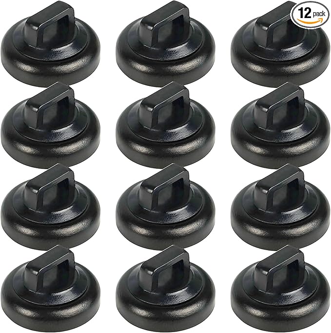Magnet Zip Tie Mount Magnetic Zip Ties Mount Clips Base Holder Strong Multipurpose Wire Cable Holder Mount Wire Clips Management for Home Office Marine Electrical Wiring (12 Pcs, D19 Small)