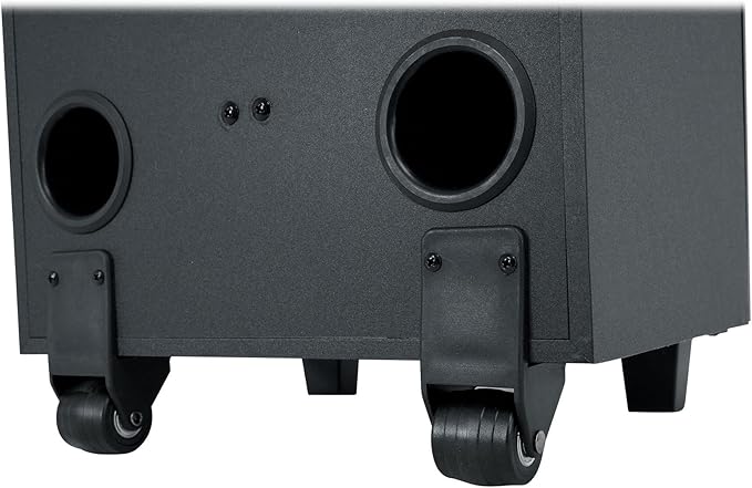 Rockville ROCKNGO 800 10" Portable Bluetooth Speaker, LED Lights, Wheels, Mic Priority, for Parties and Outdoor Events