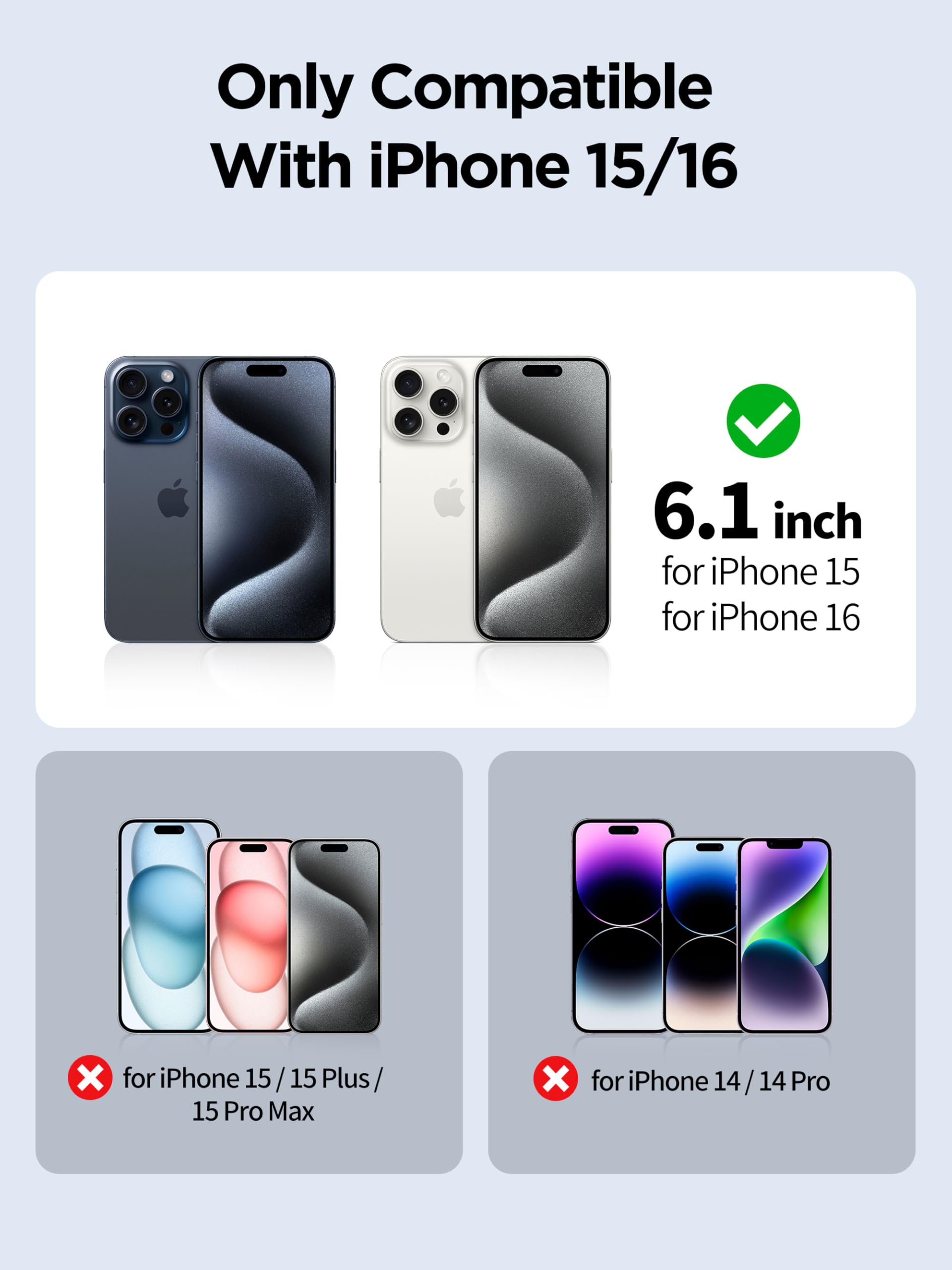 PDDKISS Compatible for iPhone 15/iPhone 16 Privacy Screen Protector Tempered Glass 6.1 Inch, Pink Gradient Anti Spy Anti Blue Light HD Easy Installation