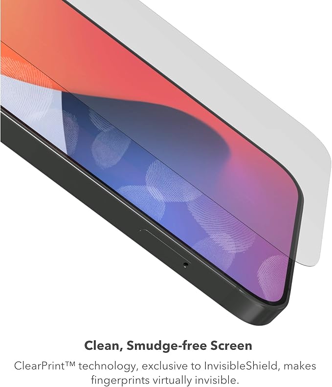 ZAGG InvisibleShield Glass Elite Privacy+ - Privacy Screen Protector for iPhone 12 Pro, 12, 11, XR – 3X Impact Protection (200106681)