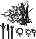 45 Pieces Car Cable Management Kit With Push Mount Cable Ties And Wire Routing Clips, Nylon Cable Tie Buckle Set For Automotive Engine Bay Wire Organization