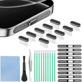 USB C Dust Plug, 10 Pack USB C Port Cover, Phone Speaker Dust Cover and Type C Charging Port Plug Protector Cover for iPhone 15/ iPhone 16/16 Pro/16 Pro Max, iPhone 17